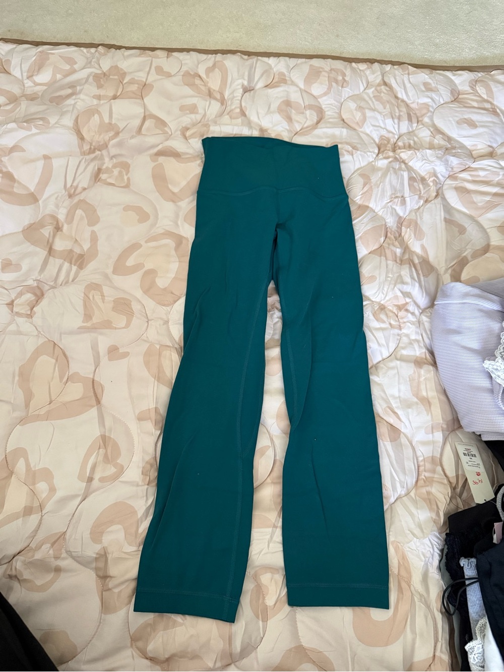 lululemon athletica Teal Green cropped Leggings